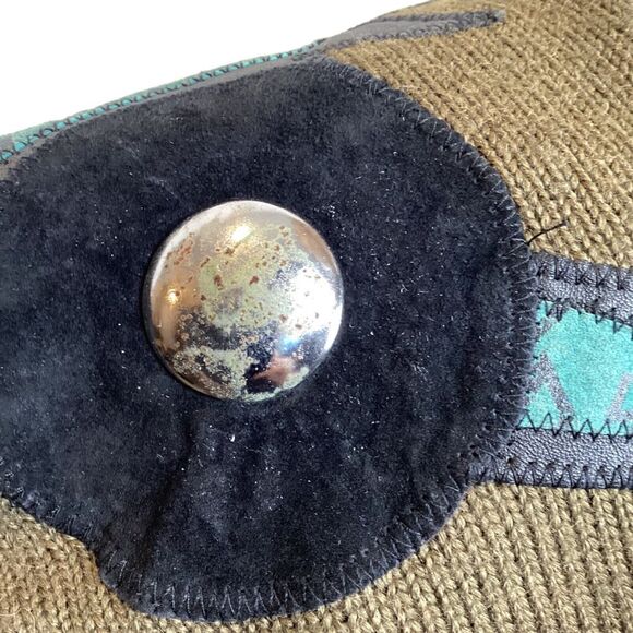 Vintage Andriano by i. Fatigati sweater medium Fur & leather accents fully lined - Picture 6 of 11